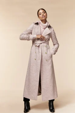 Online Full Length Marlborough Trench Coat (Anniversary Pink) Women Trench Coats|Coats