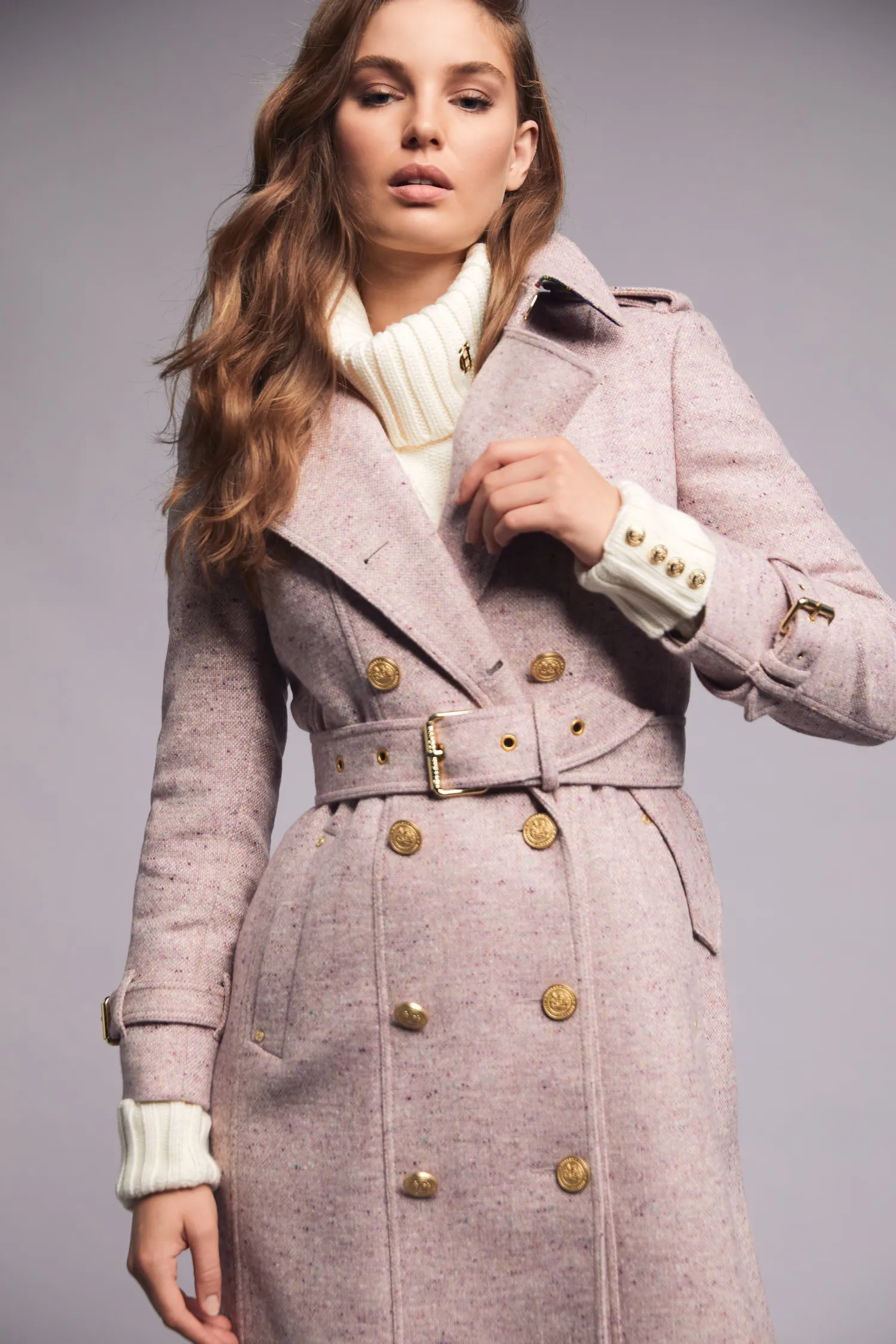 Online Full Length Marlborough Trench Coat (Anniversary Pink) Women Trench Coats|Coats