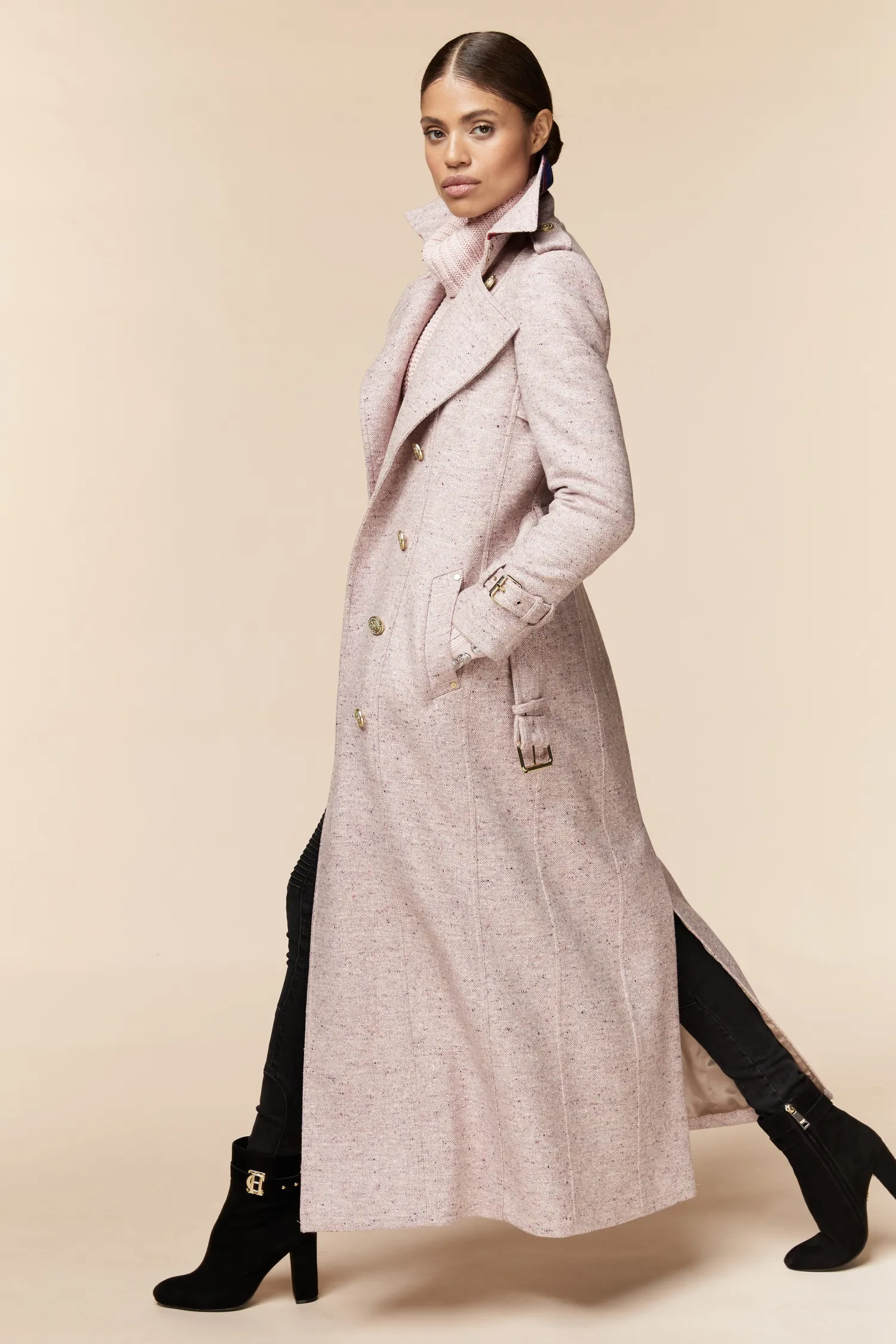Online Full Length Marlborough Trench Coat (Anniversary Pink) Women Trench Coats|Coats