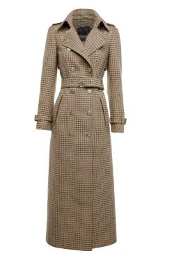 Clearance Full Length Marlborough Trench Coat (Charlton Tweed) Women Trench Coats|Tailoring