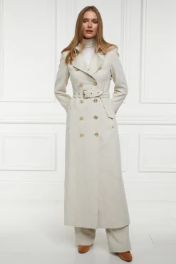 Hot Full Length Marlborough Trench Coat (Natural Linen) Women Trench Coats|Coats