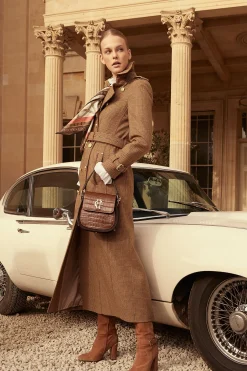 Fashion Full Length Marlborough Trench Coat Women Trench Coats|Coats