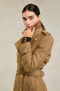 Fashion Full Length Marlborough Trench Coat Women Trench Coats|Coats
