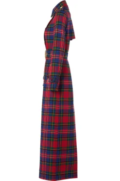 Discount Full Length Marlborough Trench Coat (Macpherson Tartan) Women Trench Coats|Coats