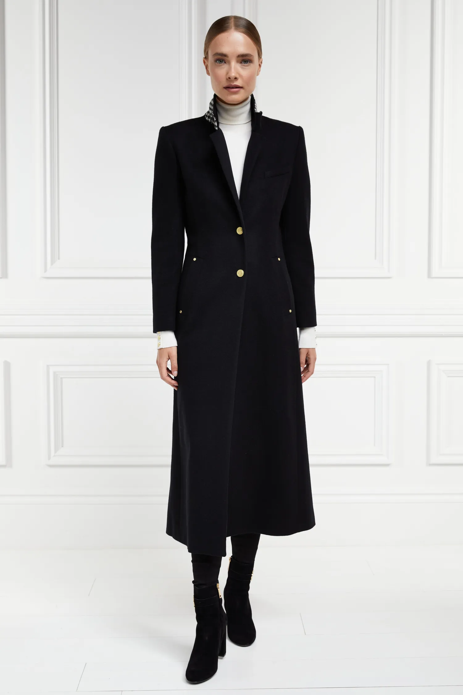 Best Full Length Regency Coat (Soft Black) Women Coats|Tailoring
