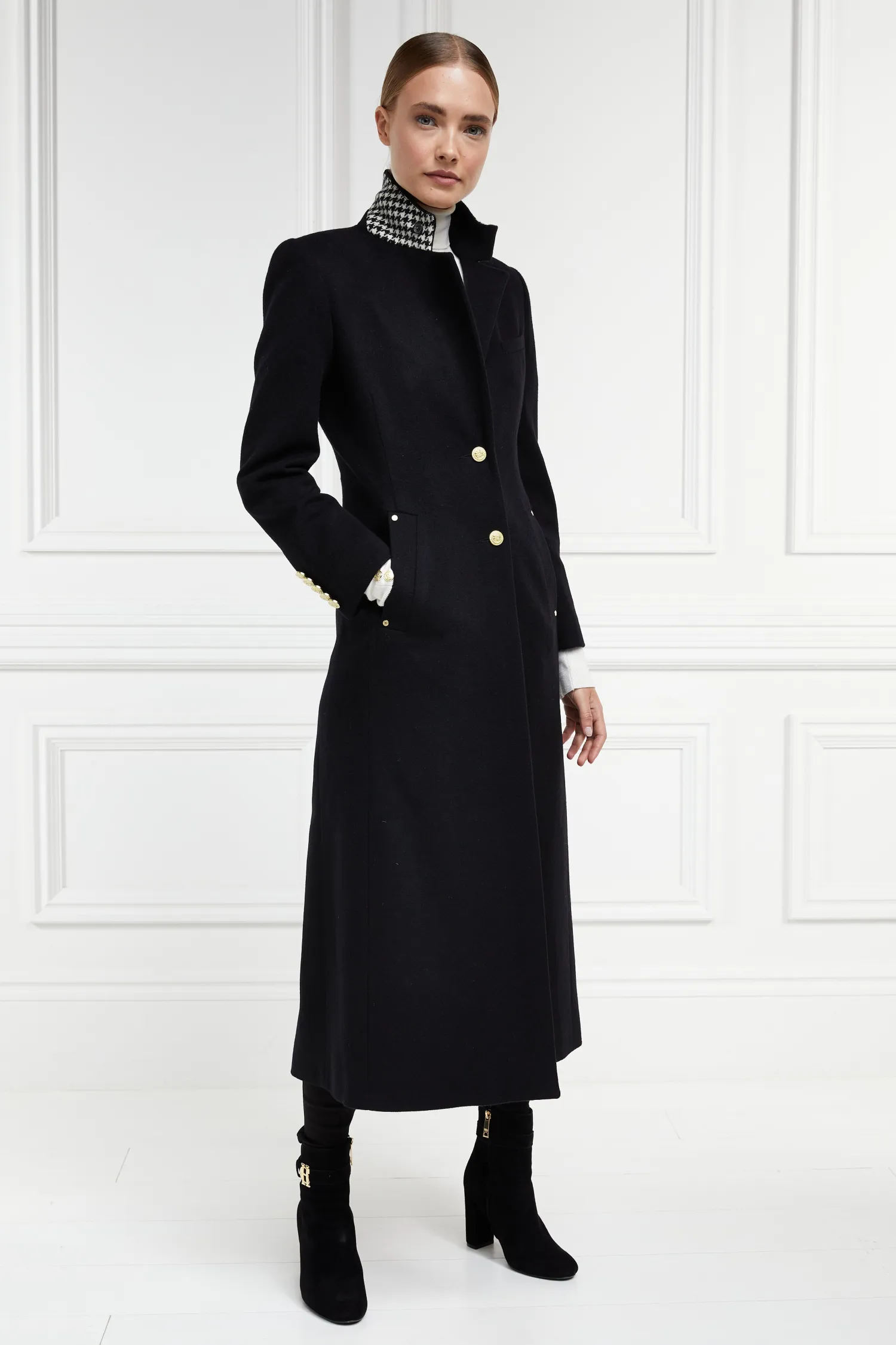 Best Full Length Regency Coat (Soft Black) Women Coats|Tailoring