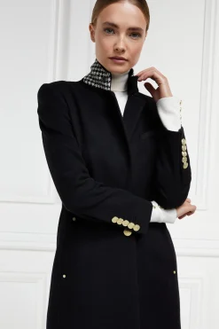 Best Full Length Regency Coat (Soft Black) Women Coats|Tailoring