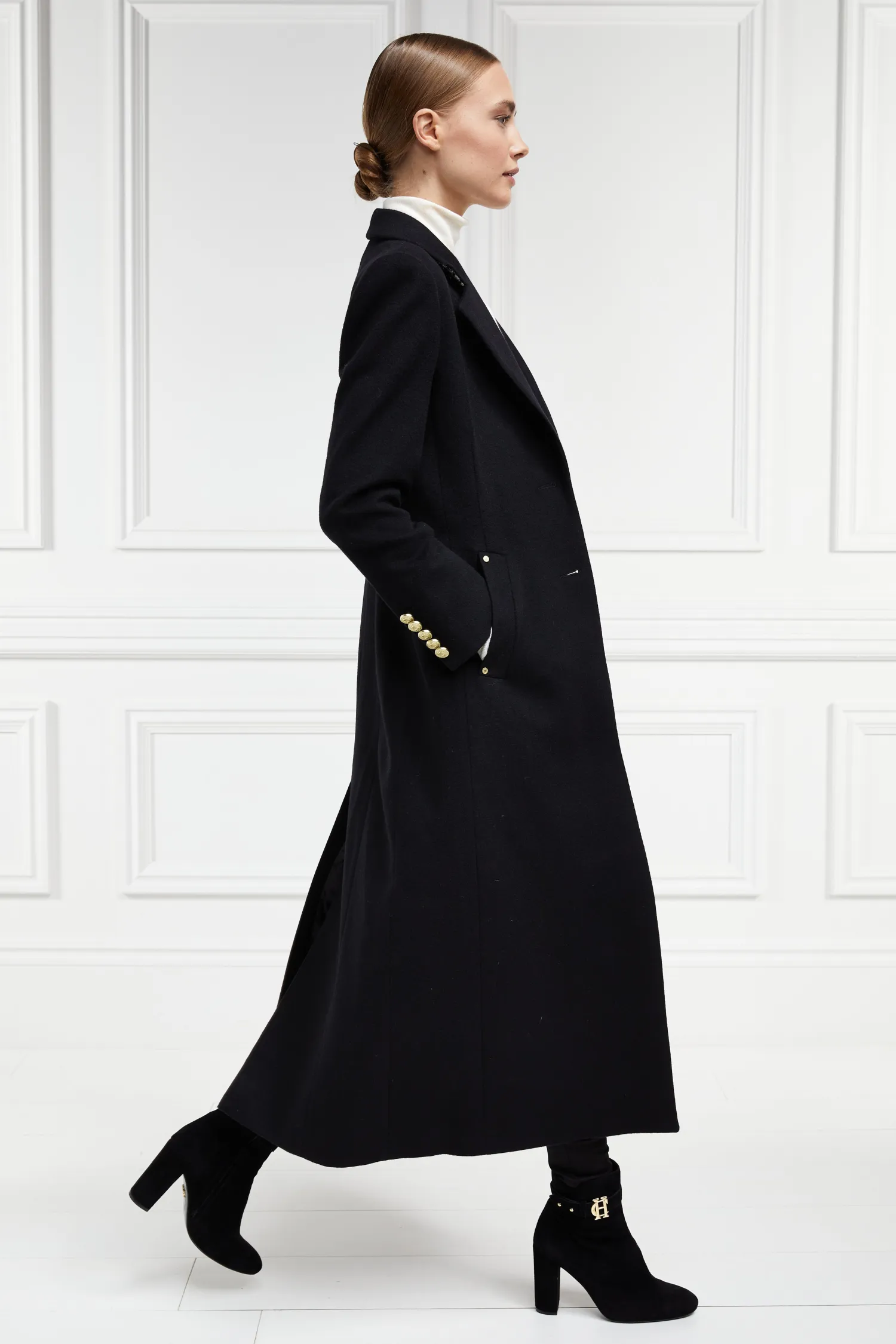 Best Full Length Regency Coat (Soft Black) Women Coats|Tailoring