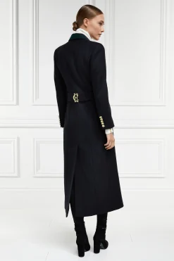 Sale Full Length Regency Coat (Soft Navy Blackwatch) Women Coats|Tailoring
