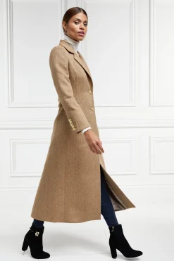 Sale Full Length Regency Coat (Brown Herringbone) Women Coats