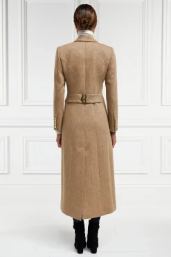 Sale Full Length Regency Coat (Brown Herringbone) Women Coats