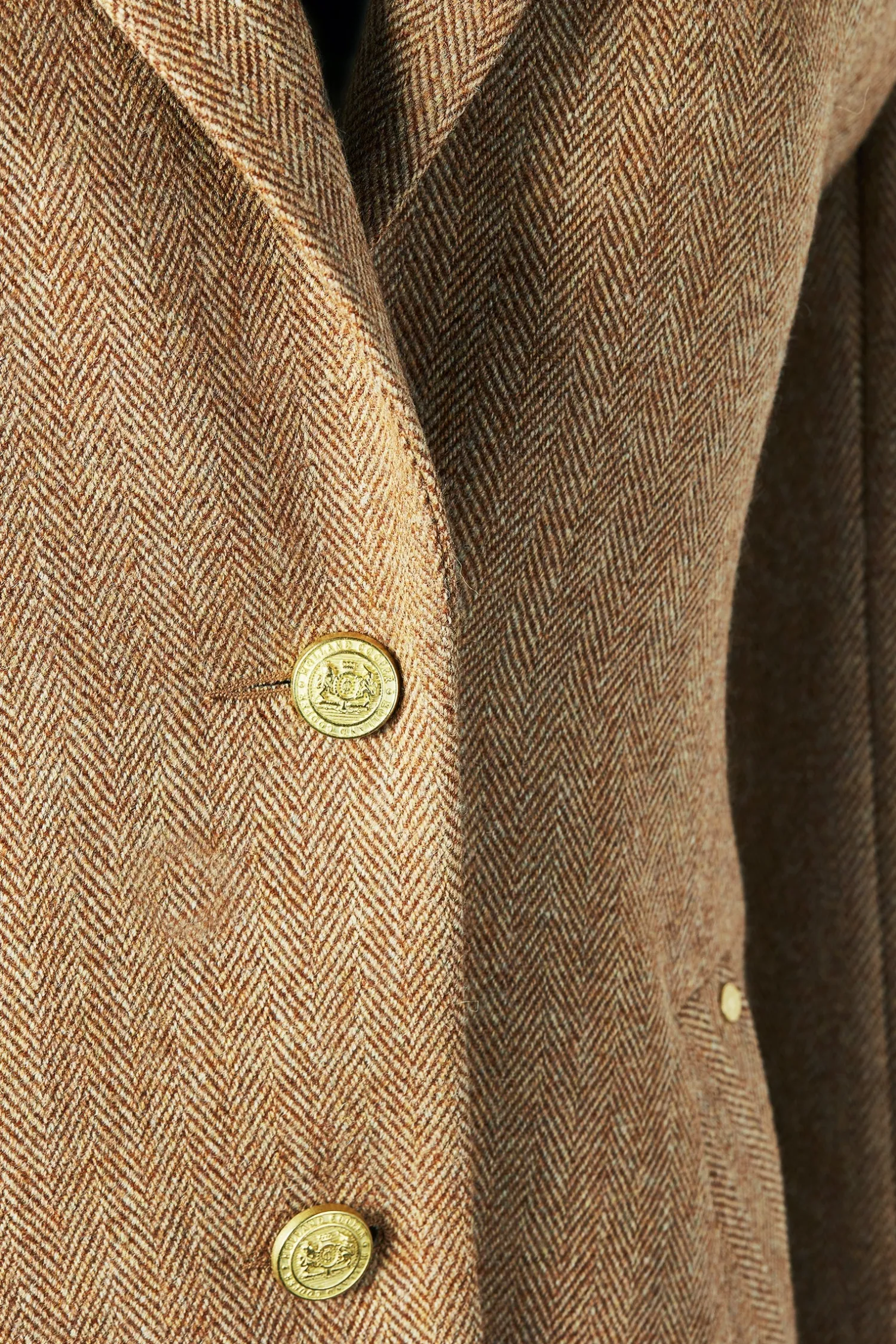 Sale Full Length Regency Coat (Brown Herringbone) Women Coats