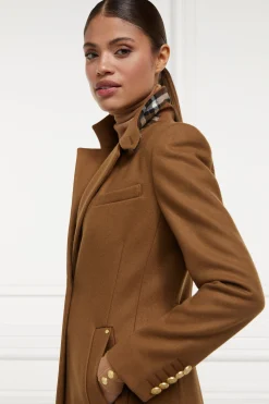 Clearance Full Length Regency Coat (Dark Camel) Women Coats|Tailoring