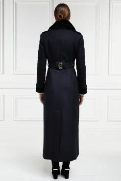 Discount Gold Label Trench (Soft Navy Blackwatch) Women Coats|Tailoring