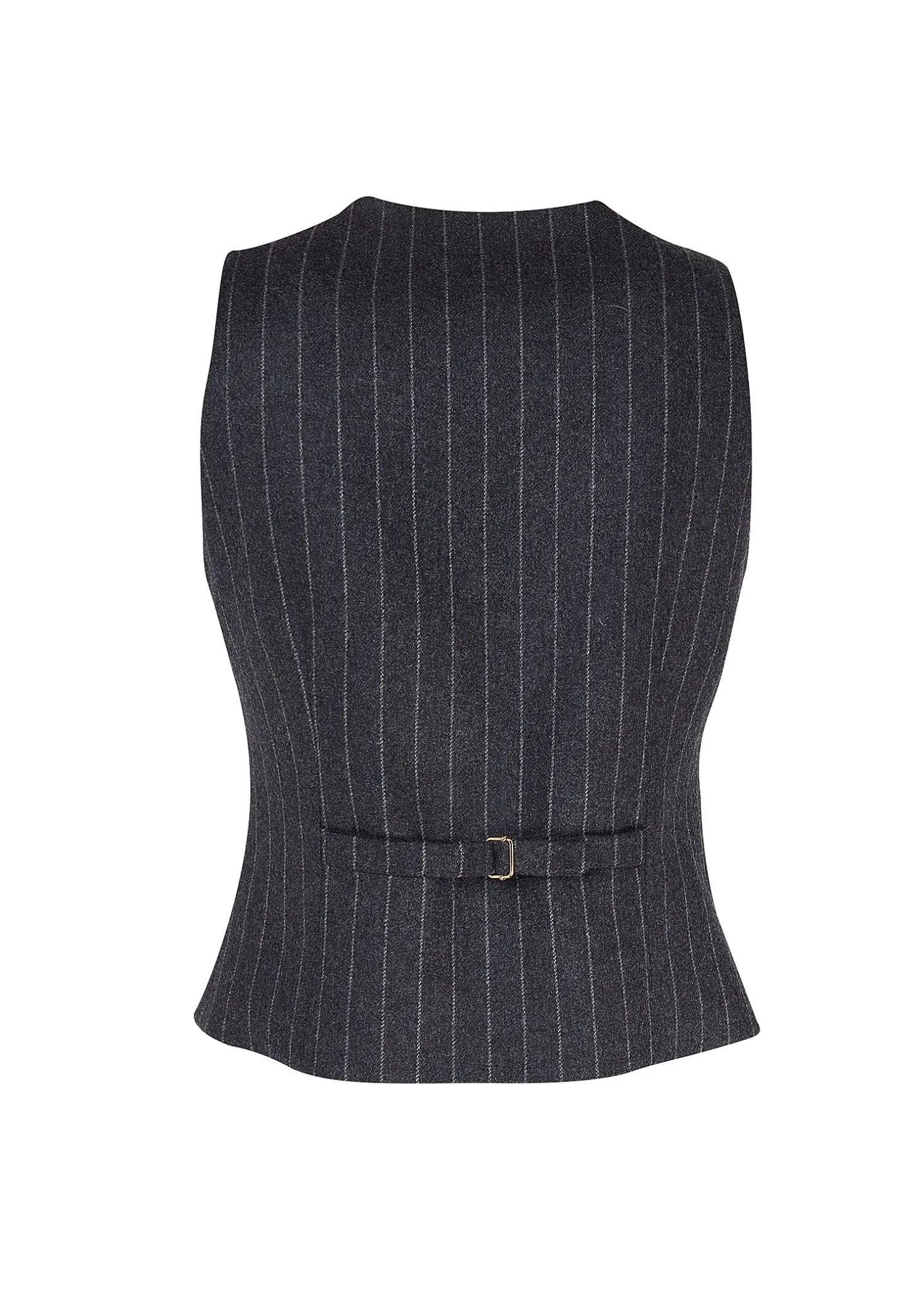 Outlet Hampton Waistcoat (Charcoal Pinstripe) Women Waistcoats|Tailoring