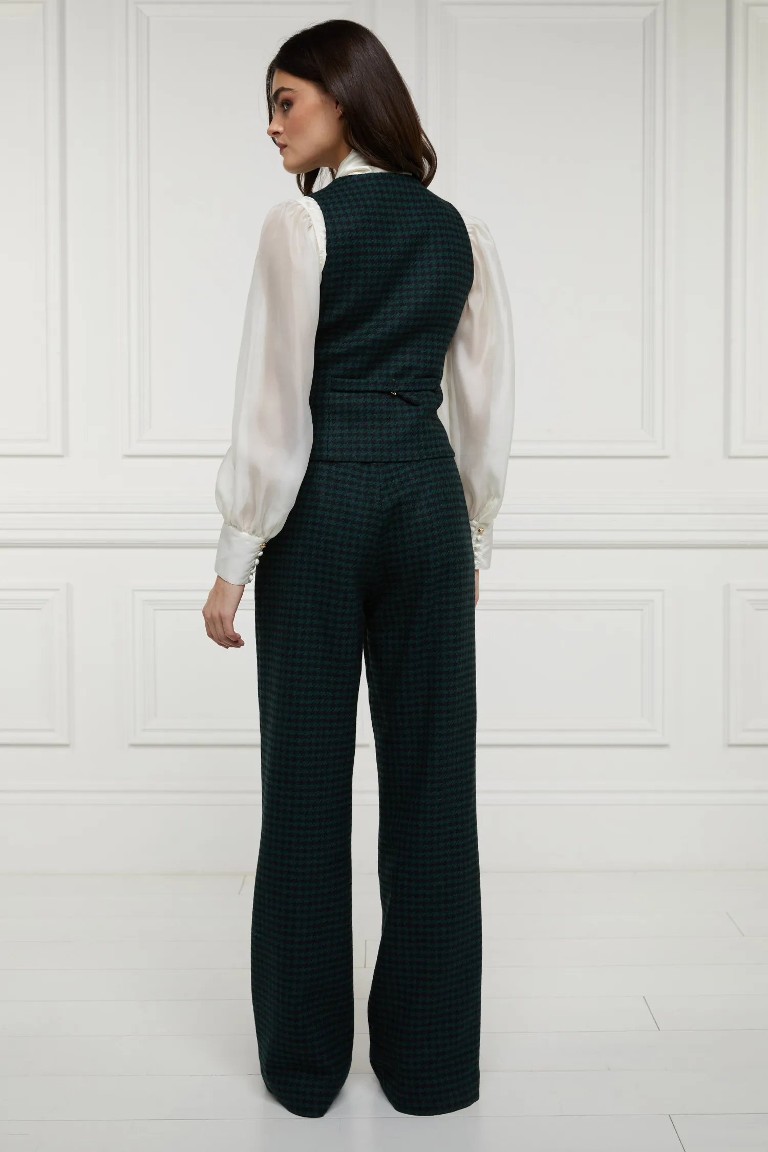 Online Hampton Waistcoat (Emerald Houndstooth) Women Waistcoats|Tailoring