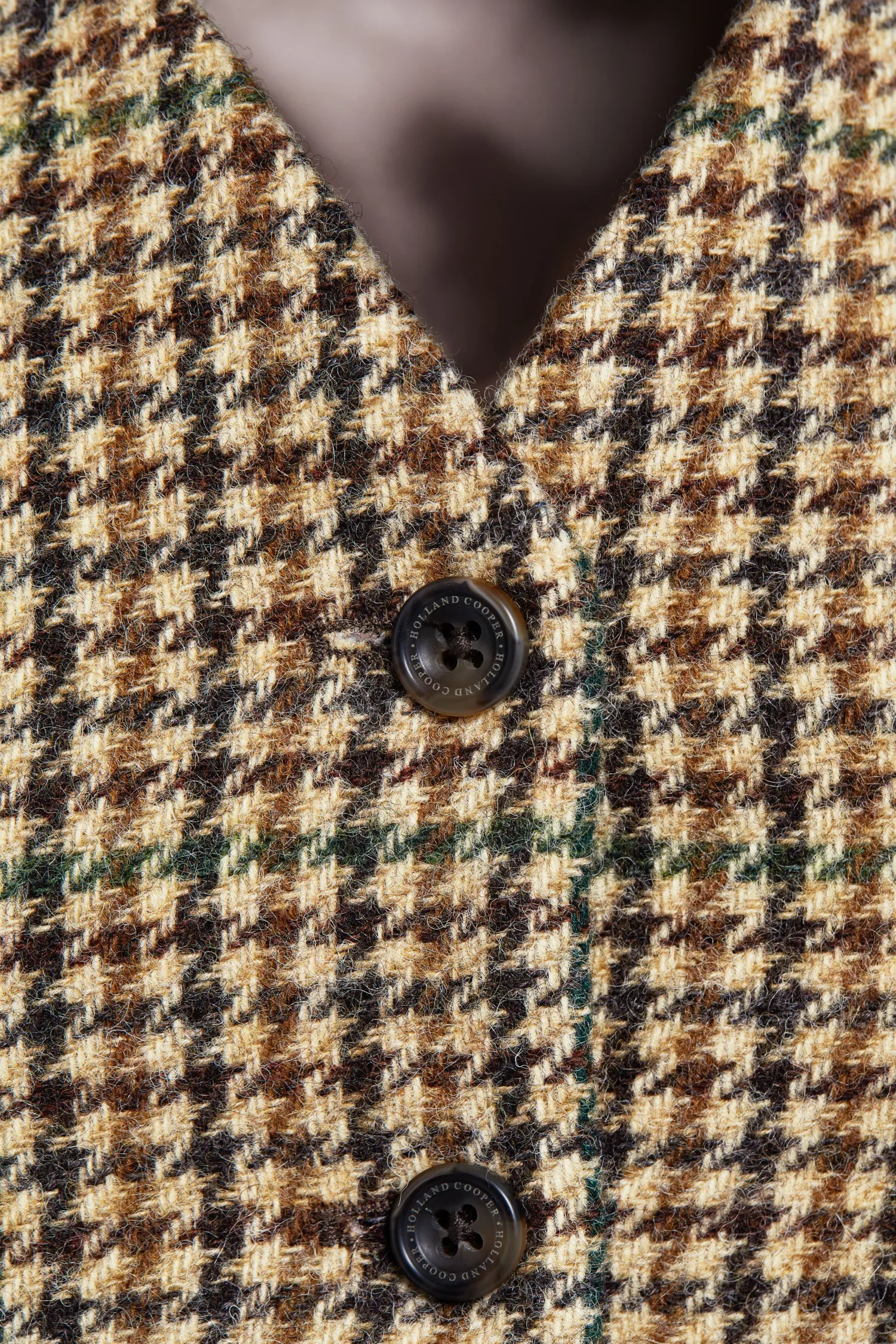 Outlet Hampton Waistcoat (Hailes Green Tweed) Women Waistcoats|Tailoring