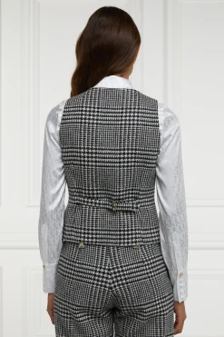 Best Hampton Waistcoat (Large Scale Prince of Wales Mono) Women Waistcoats|Tailoring