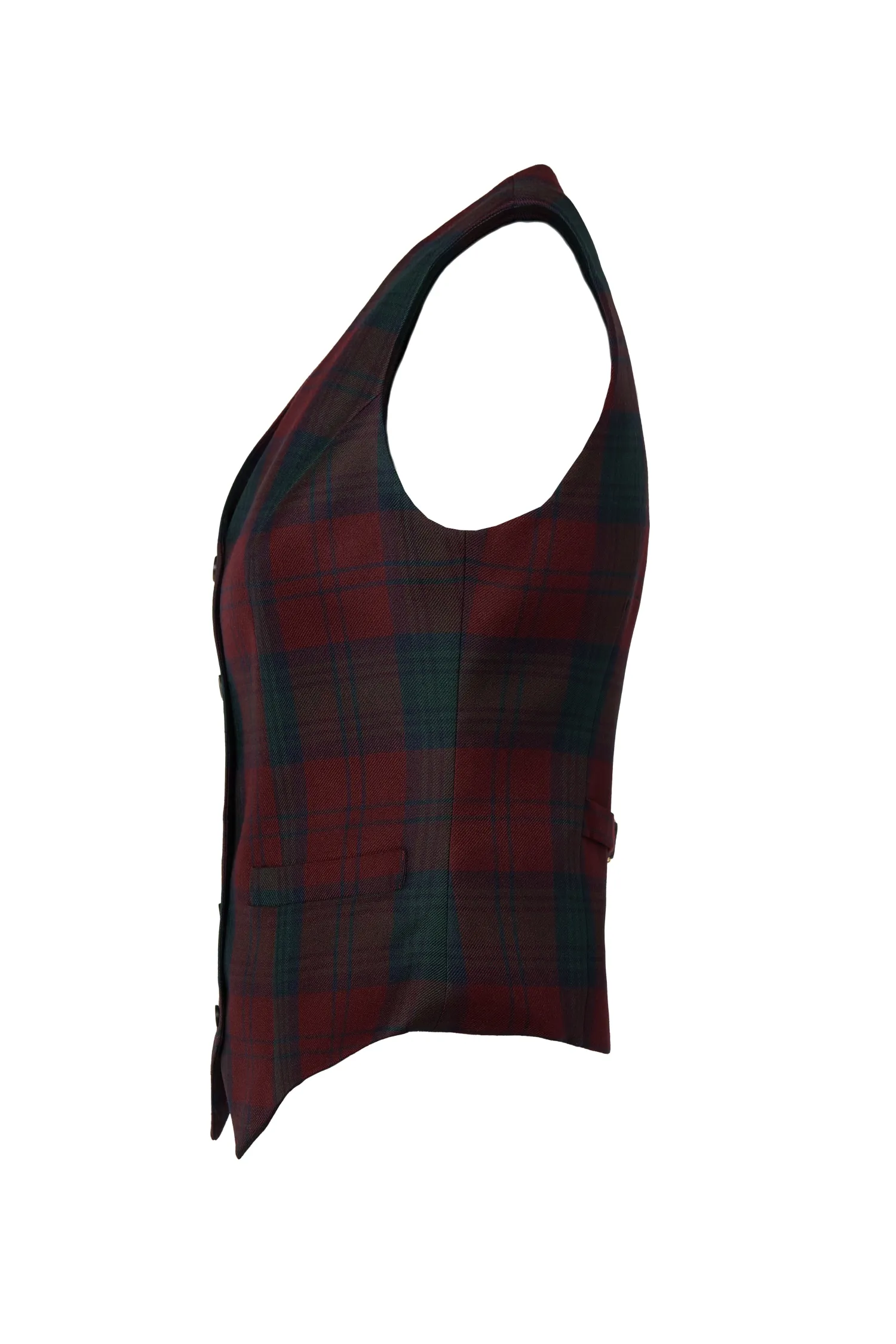 Outlet Hampton Waistcoat (Mulberry Tartan) Women Waistcoats|Tailoring