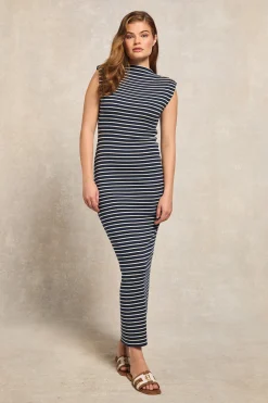 Online Harper Maxi Dress (Ink Navy Natural Stripe) Women Dresses