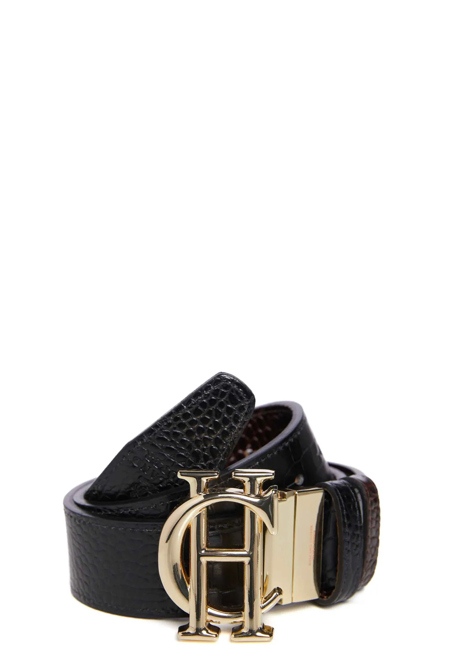 Fashion HC Classic Belt Reversible (Chocolate Black Croc) Women Belts|Belts