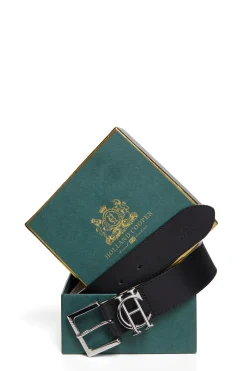 New HC Classic Logo Belt (Black Silver) Women Belts|Belts