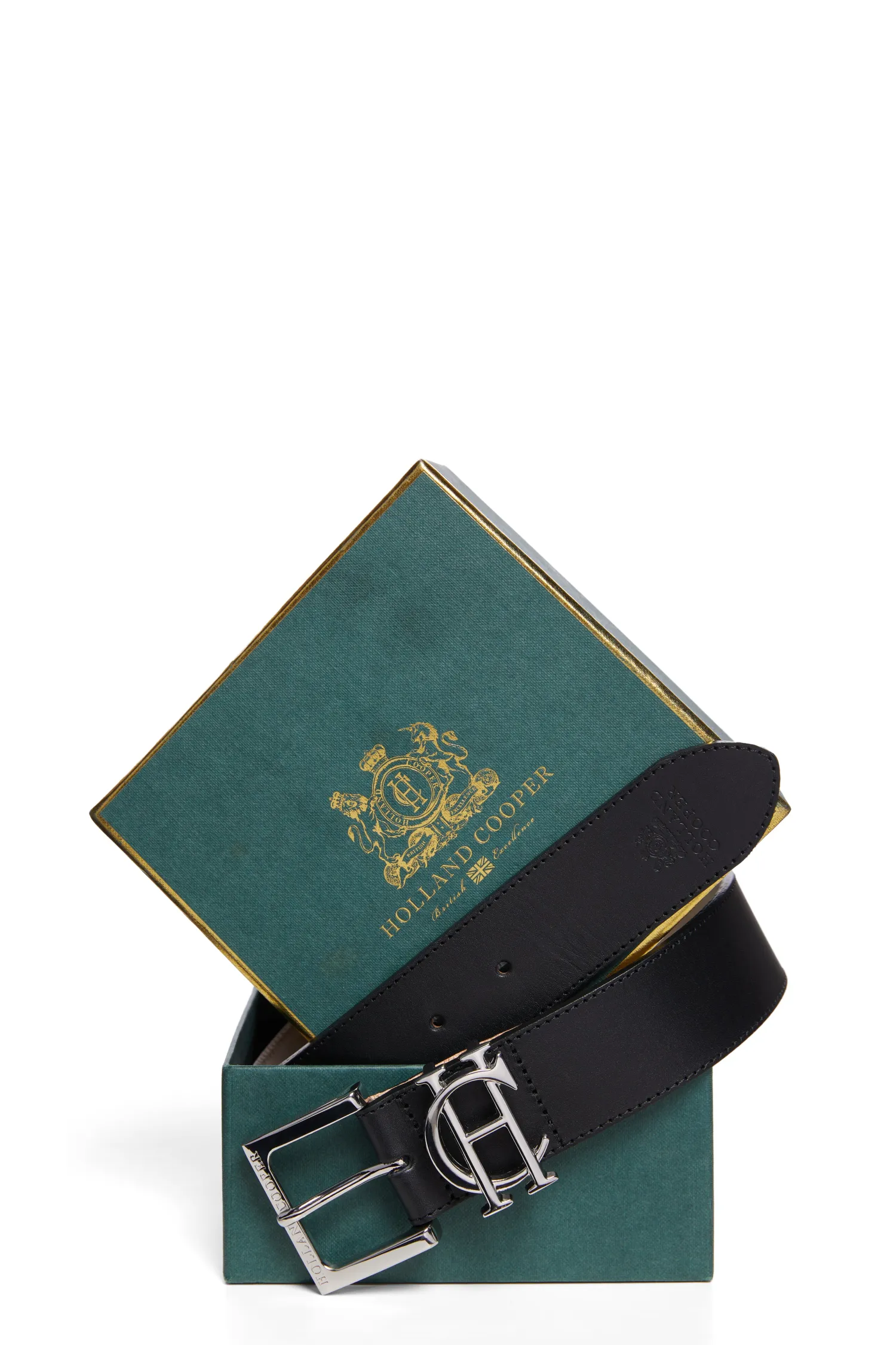 New HC Classic Logo Belt (Black Silver) Women Belts|Belts