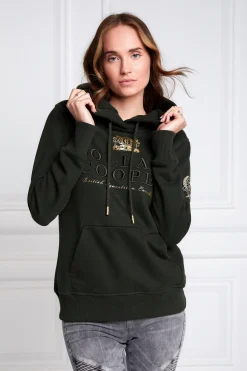 Fashion HC Heritage Hoodie (Racing Green) Women Hoodies & Sweatshirts|Hoodies