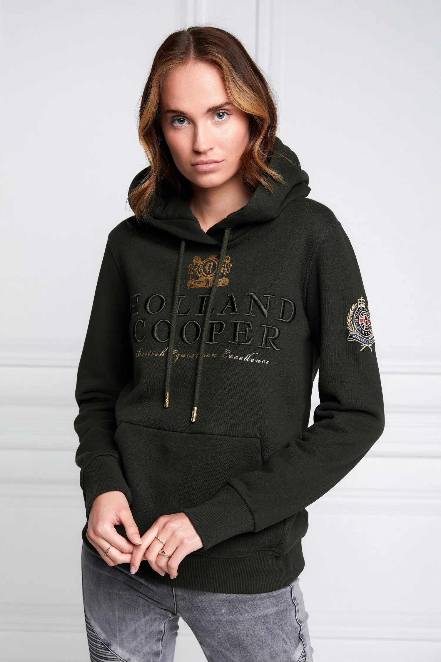 Fashion HC Heritage Hoodie (Racing Green) Women Hoodies & Sweatshirts|Hoodies