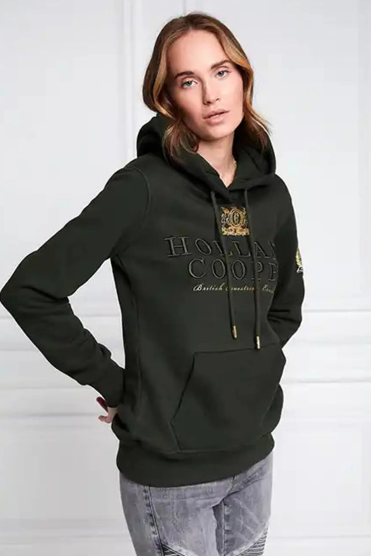 Fashion HC Heritage Hoodie (Racing Green) Women Hoodies & Sweatshirts|Hoodies