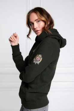 Fashion HC Heritage Hoodie (Racing Green) Women Hoodies & Sweatshirts|Hoodies