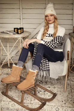 Fashion HC Shearling Boot Women Shearling|Sleepwear