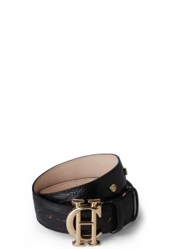 New HC Stud Belt (Black Croc) Women Belts|Belts