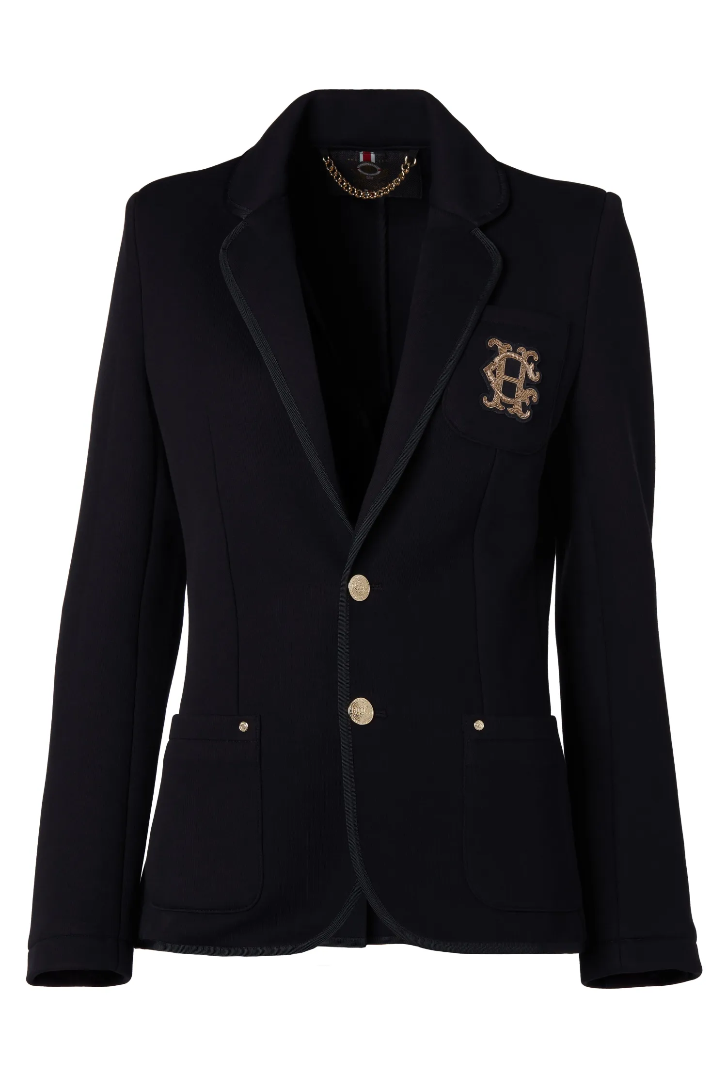 Discount Henley Blazer (Black Black) Women Jackets|Blazers