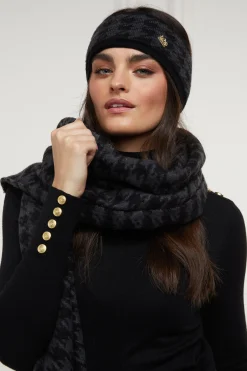 New Heritage Headband (Grey Houndstooth) Women Hats & Headbands|Hats & Headbands