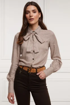 Outlet Heritage Shirt (Oatmeal Check) Women Shirts & Blouses