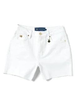 Discount High Rise Denim Short (Optic White) Women Shorts