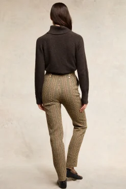 Hot High Waisted Peg Trouser (Hailes Green Tweed) Women Trousers|Tailoring