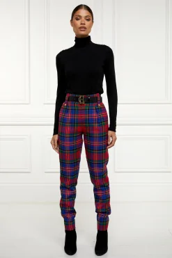 New High Waisted Peg Trouser Women Trousers