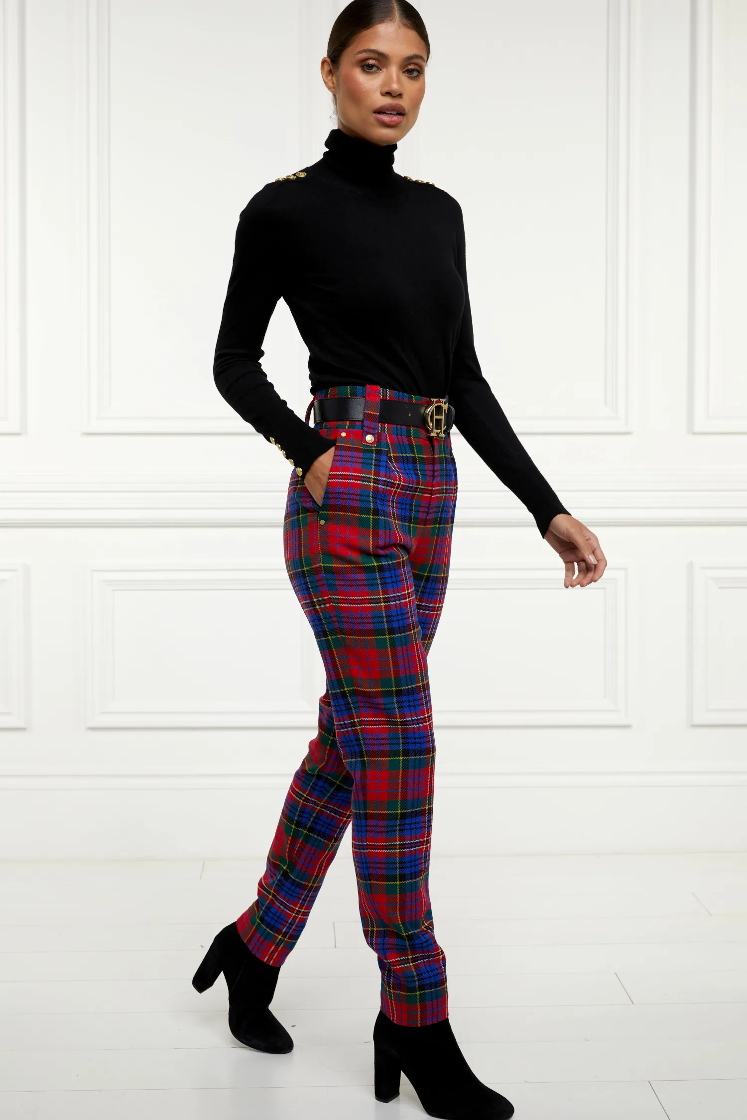 New High Waisted Peg Trouser Women Trousers