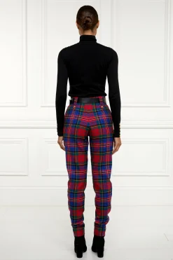 New High Waisted Peg Trouser Women Trousers
