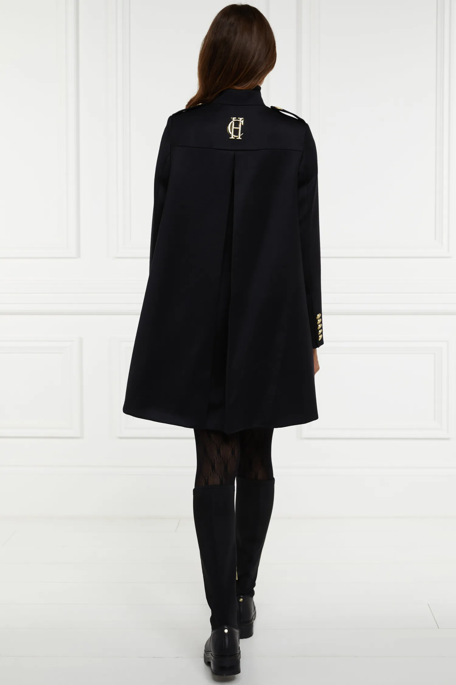 Clearance Highbury Cape Coat (Black Twill) Women Capes
