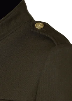 Fashion Highbury Cape Coat (Khaki Barathea) Women Capes|Tailoring