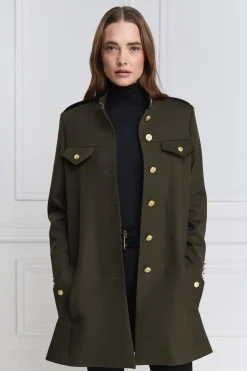 Fashion Highbury Cape Coat (Khaki Barathea) Women Capes|Tailoring