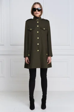 Fashion Highbury Cape Coat (Khaki Barathea) Women Capes|Tailoring