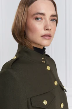 Fashion Highbury Cape Coat (Khaki Barathea) Women Capes|Tailoring