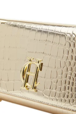 Outlet Highbury Clutch Bag (Gold Croc) Women Clutch Bags|Bags