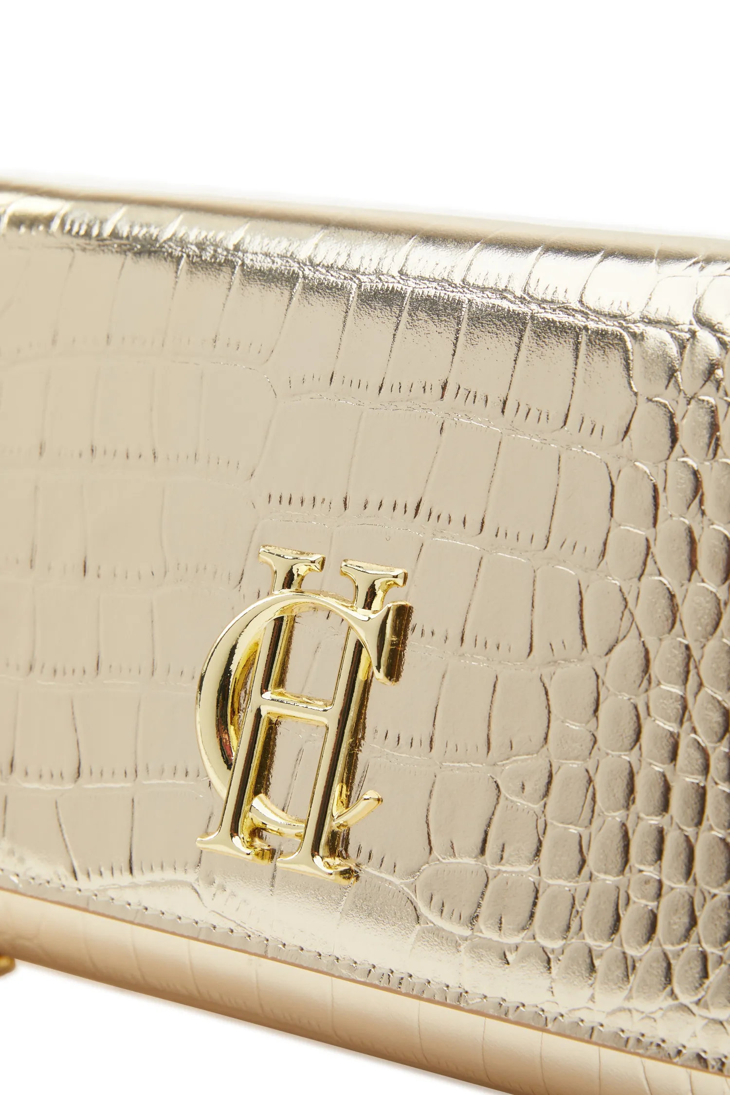 Outlet Highbury Clutch Bag (Gold Croc) Women Clutch Bags|Bags