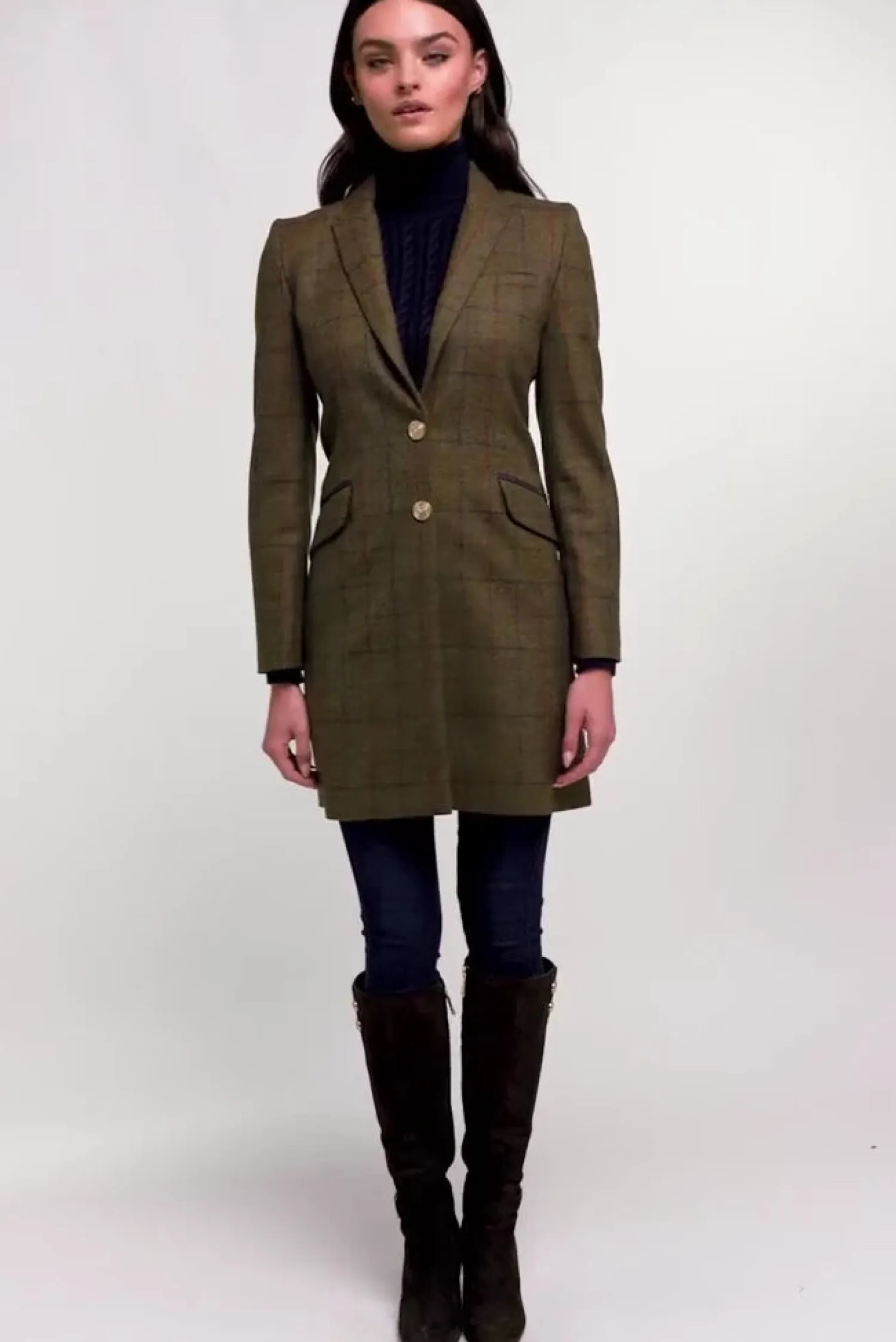 Outlet Highgrove Coat (Glen Green) Women Coats|Tailoring