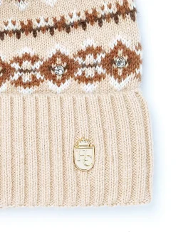 Outlet Jennifer Fairisle Bobble Hat (Light Camel) Women Hats & Headbands|Hats & Headbands